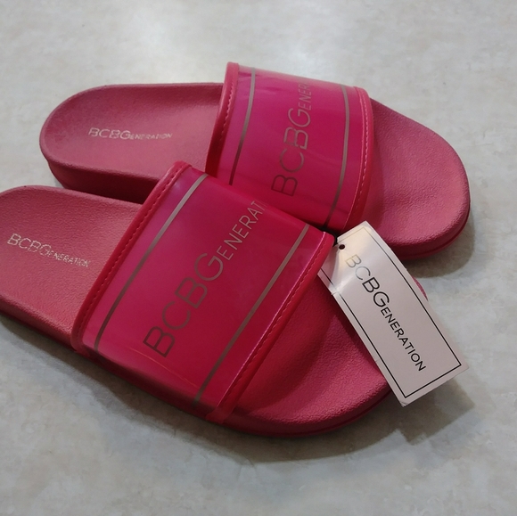 BCBG pink Slides NWT - Picture 2 of 6
